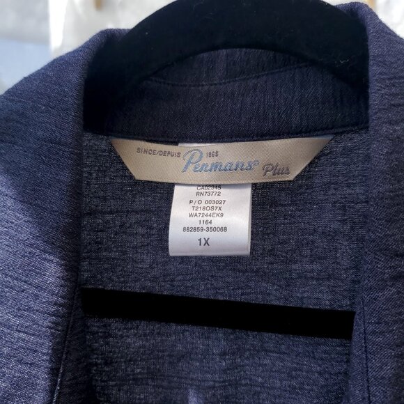 Blue Crinkle Loose Top - Picture 5 of 10